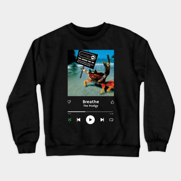 Stereo Music Player - Breathe Crewneck Sweatshirt by Stereo Music